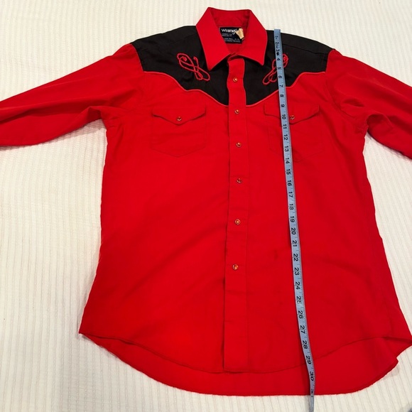 Wrangler Cowboy Cut Regular Fit Single Needle Tailoring Western Shirt 16-35 - Picture 16 of 16